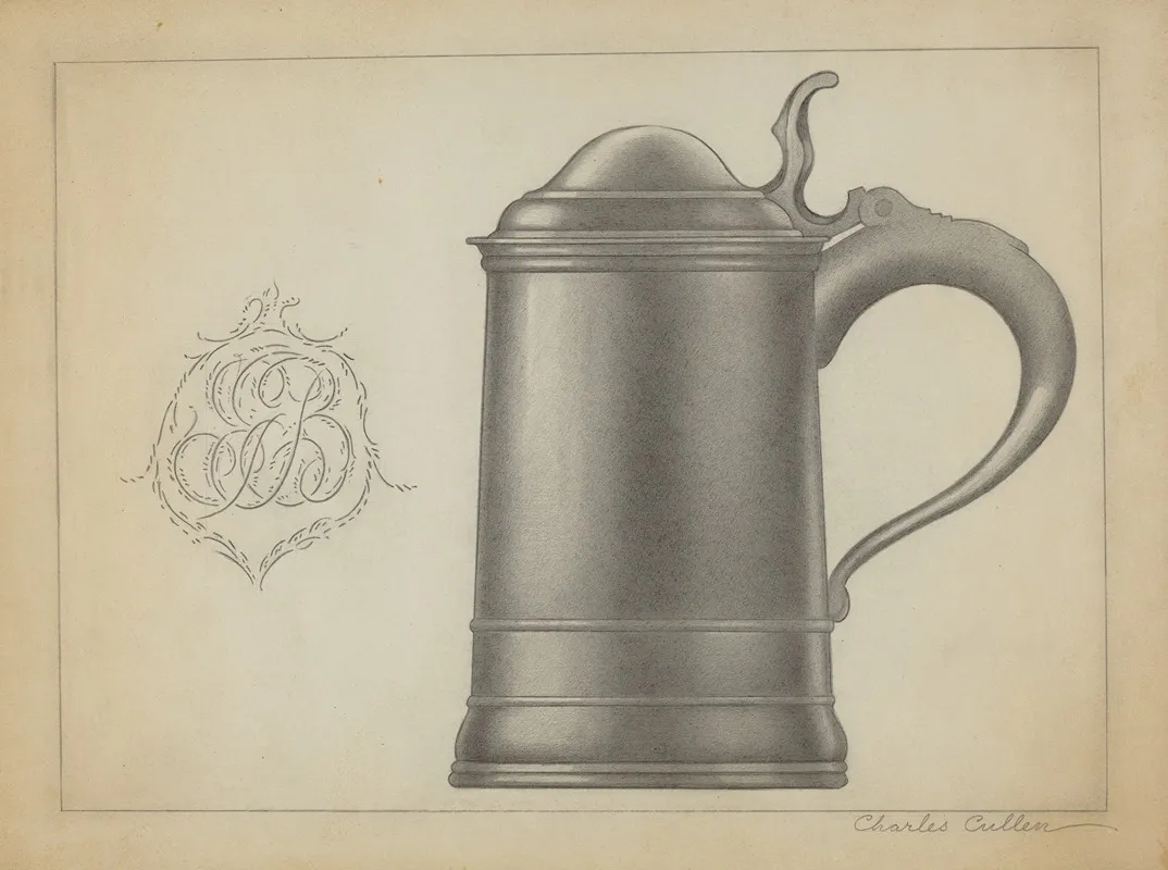 Pewter Tankard 5 by Charles Cullen - Canvas Print