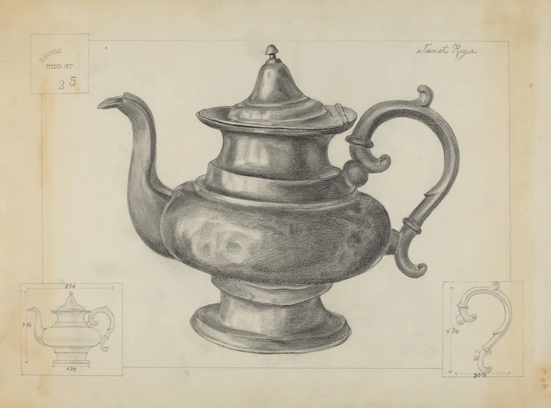 Pewter Teapot 20