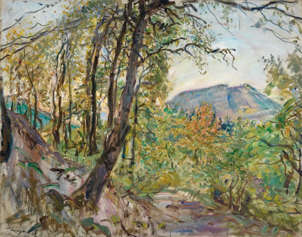 Pfalzische Landschaft by Max Slevogt - Canvas Print