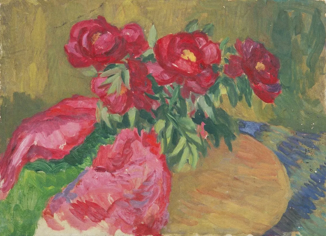 Pfingstrosen Auf Tisch