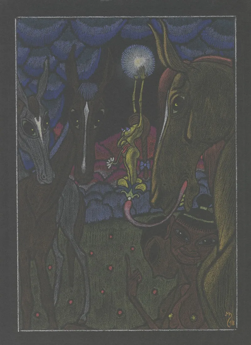 Phantastischer Traum Und Tiergestalten