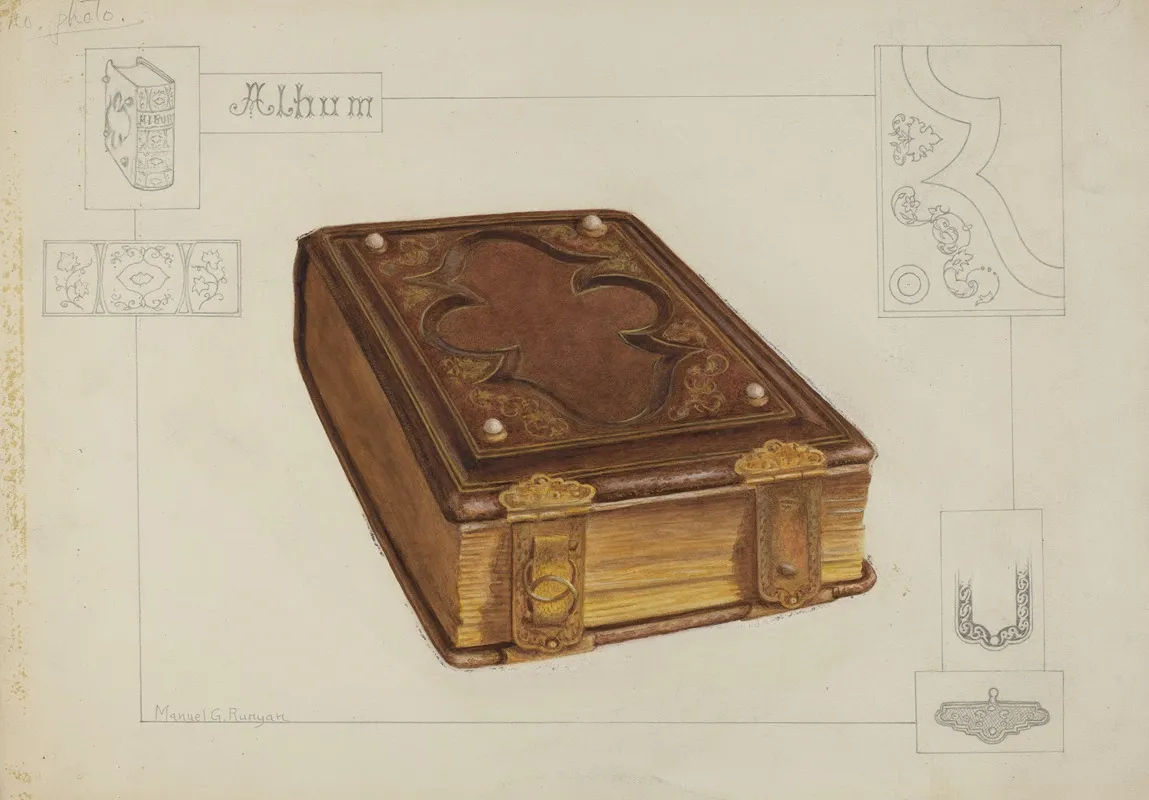 Photograph Album by Manuel G. Runyan - Canvas Print