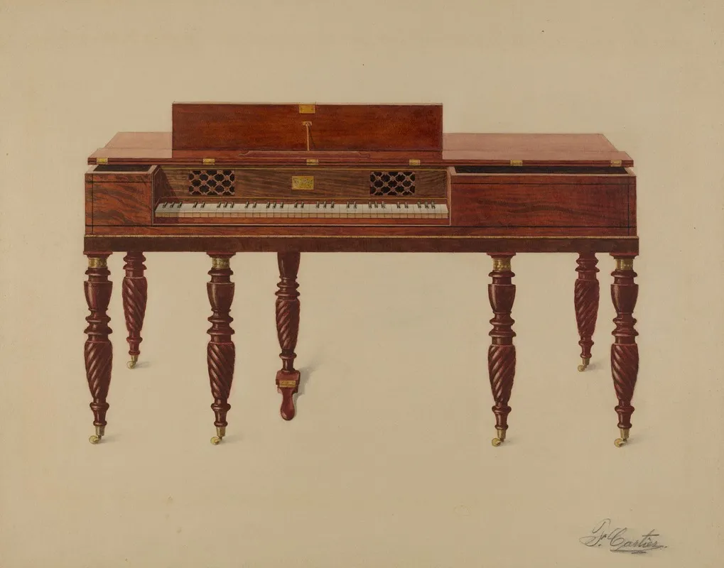 Piano Forte 2 by Ferdinand Cartier - Canvas Print