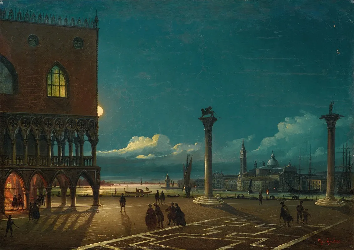 Piazza San Marco By Moonlight Venice