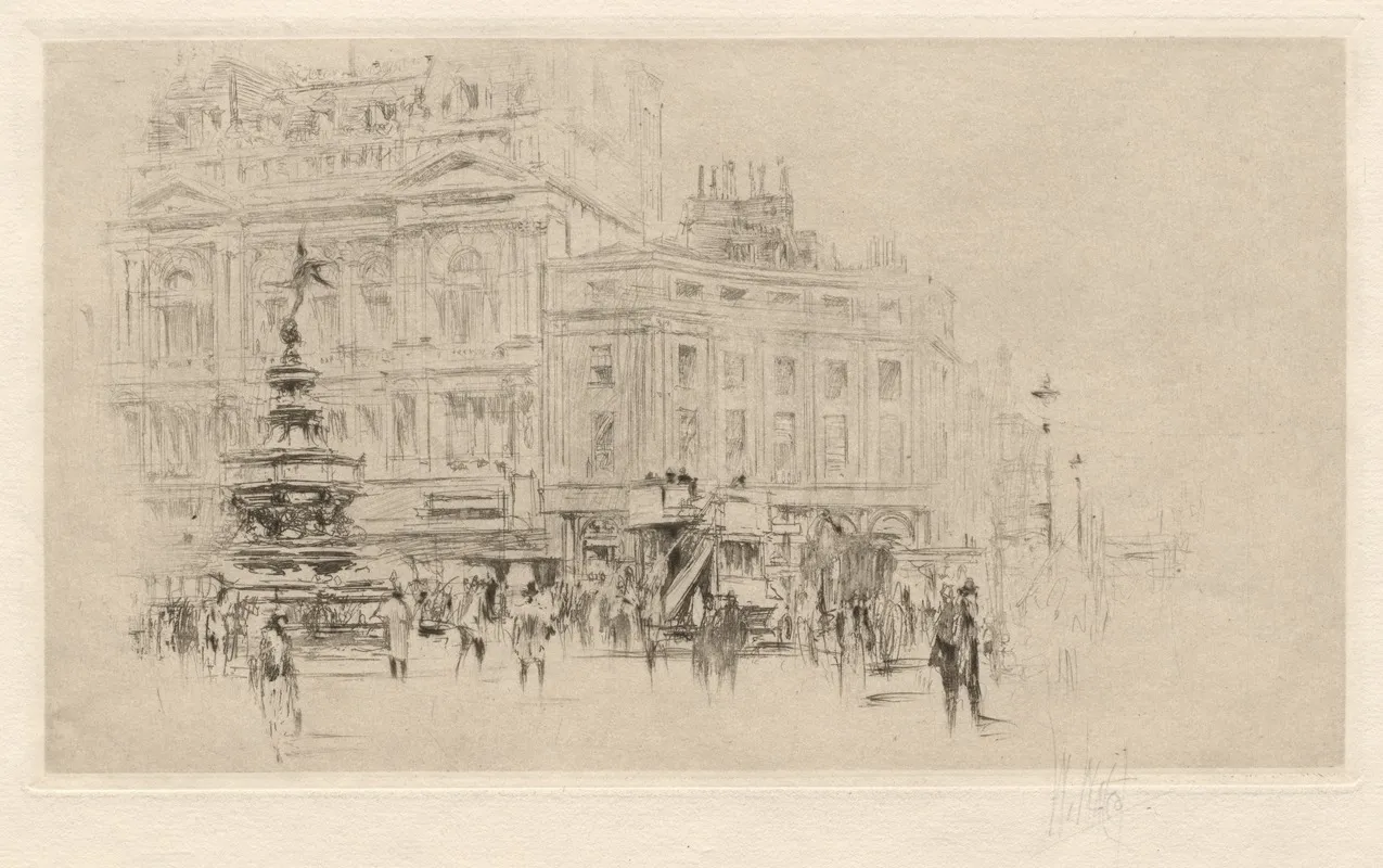 Picadilly Circus by William Walcot - Canvas Print