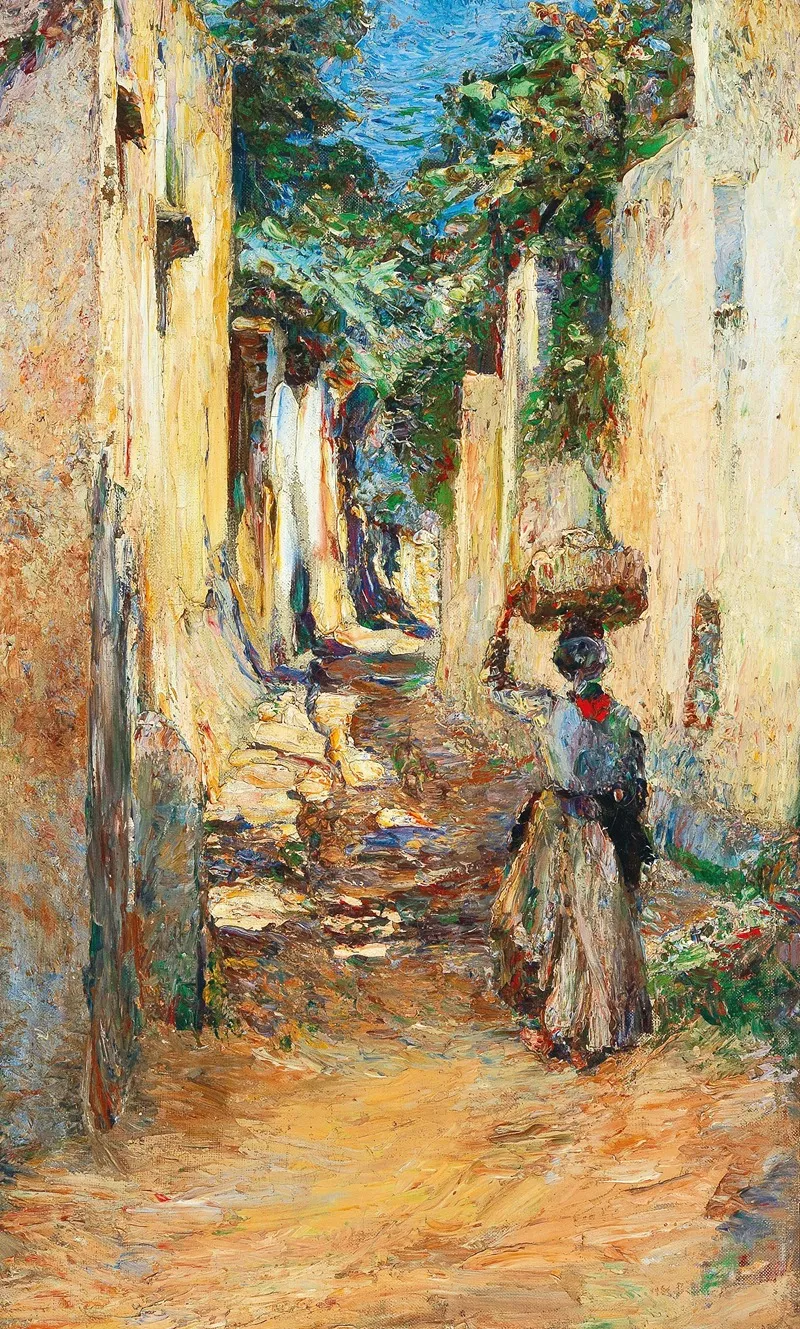 Piccola Strada by Leontine von Littrow - Canvas Print