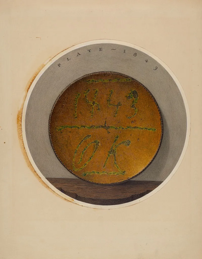 Pie Plate 10 by John Matulis - Canvas Print