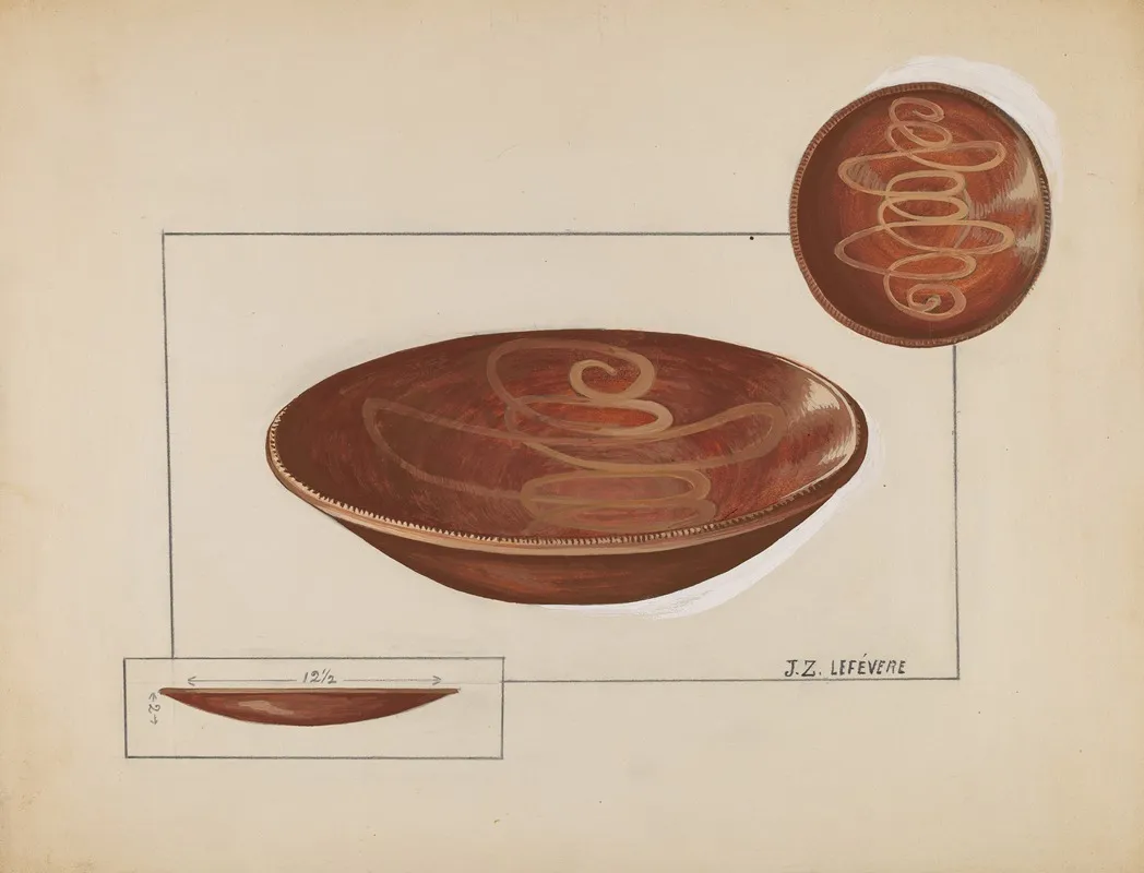 Pie Plate 11 by Jules Lefevere - Canvas Print