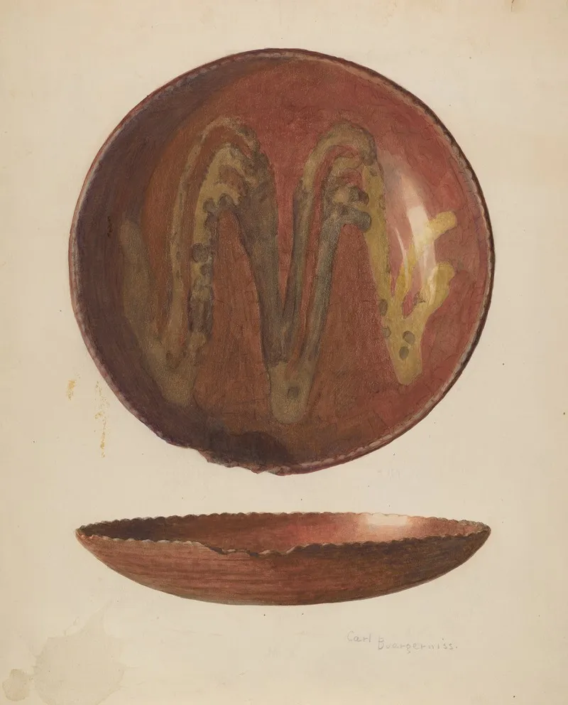 Pie Plate 6 by Carl Buergerniss - Canvas Print