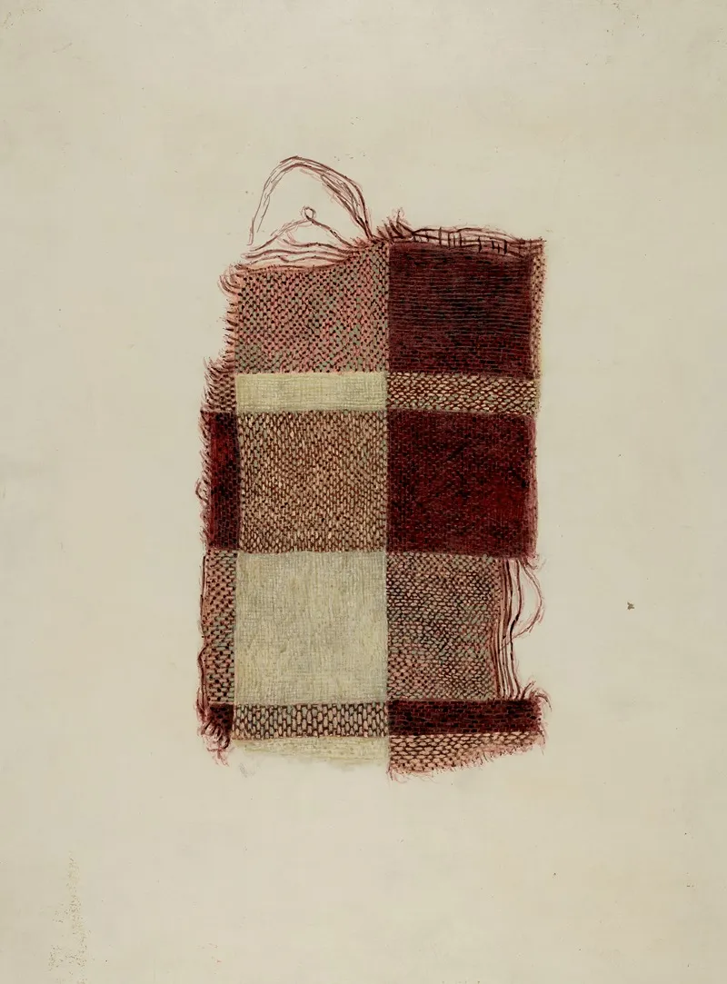 Piece Of Homespun Wool by Hugh Clarke - Canvas Print