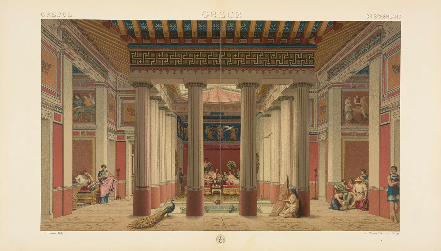 Piece Principale Dune Riche Maison Athenienne Restauration Ve Siecle Avant Lere Chretienne