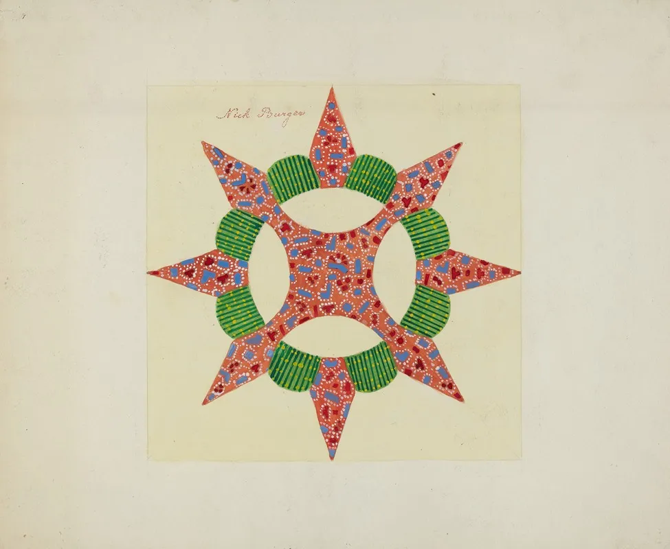Pieced Autograph Quilt 1 Piece 20 by Cornelius Christoffels and Margaret Linsley - Canvas Print