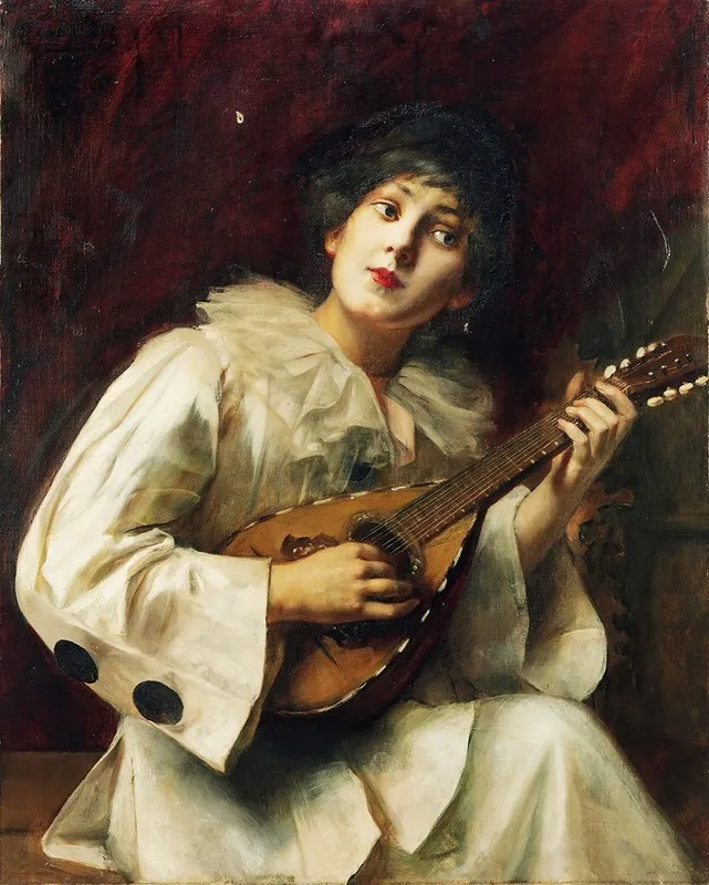 Pierette Playing The Lute