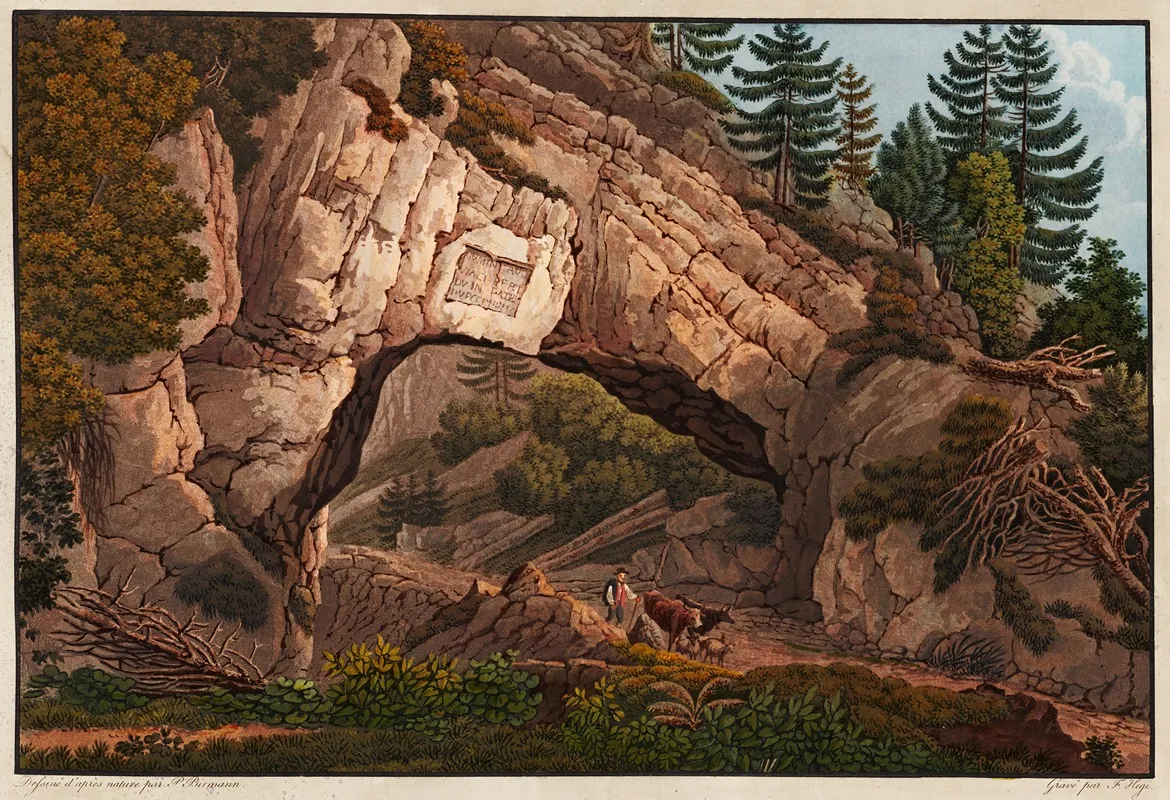 Pierre Pertuis by Peter Birmann - Canvas Print