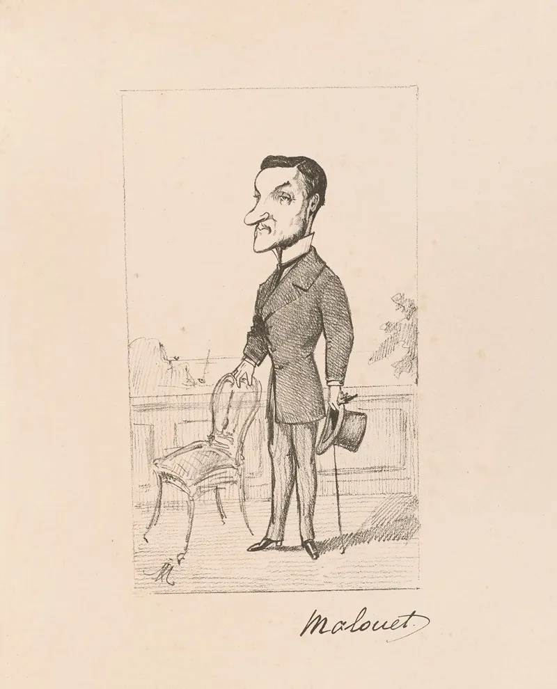 Pierre Victor Baron Malouet by Joseph Mollard - Canvas Print