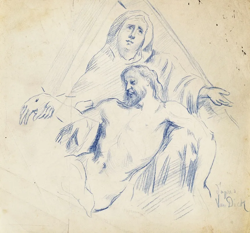 Pieta Dapres Van Dyck
