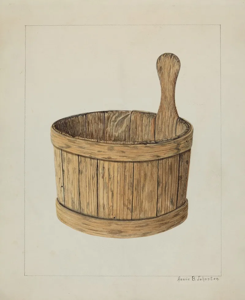 Piggin by Annie B. Johnston - Canvas Print