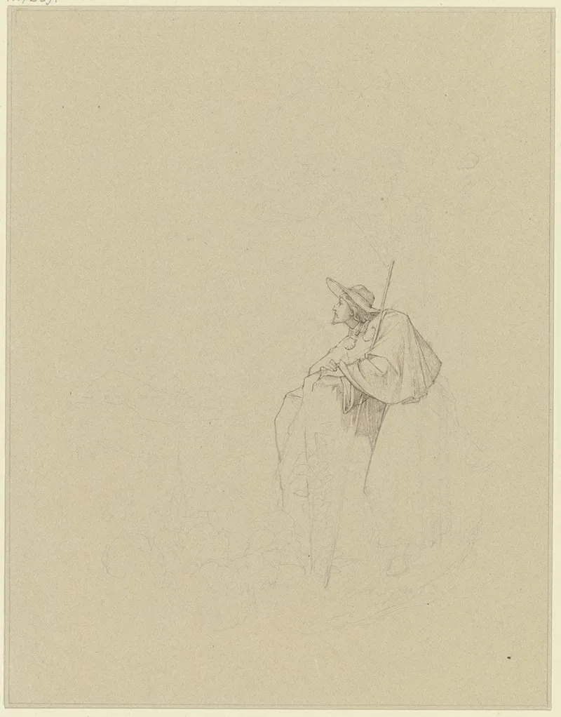 Pilgrim Looking Into The Valley