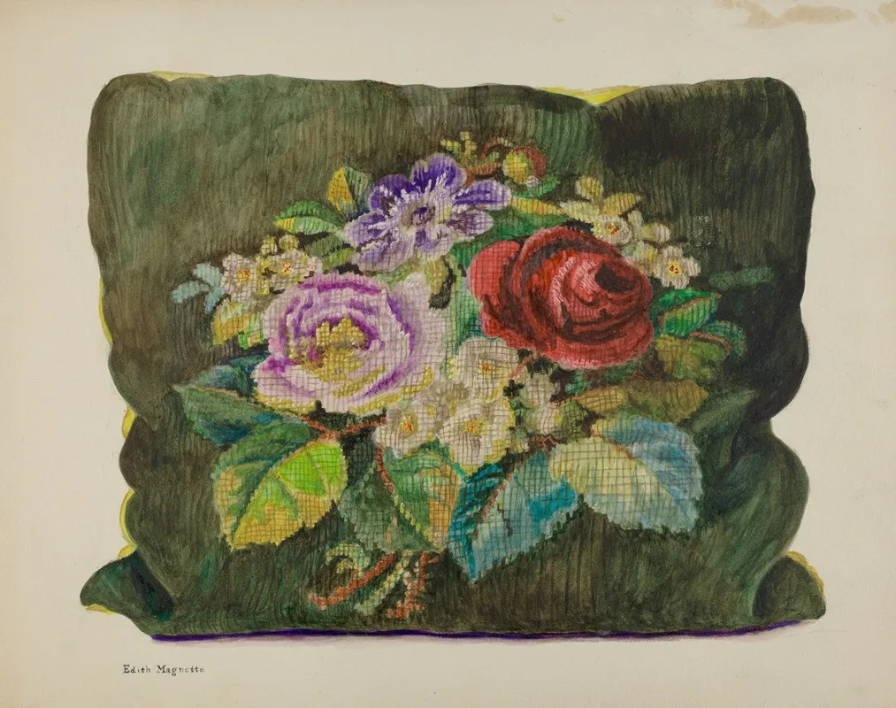 Pillow Sampler by Edith Magnette - Canvas Print