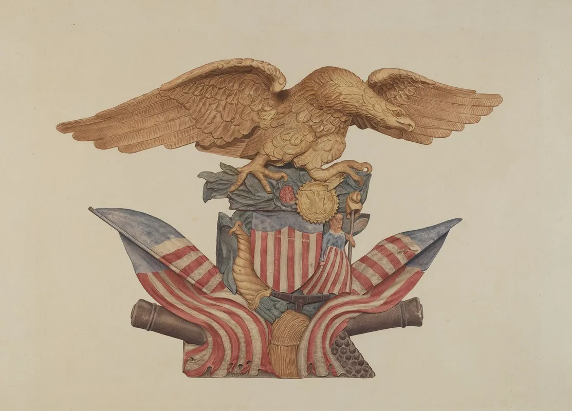 Pine Ornament Eagle