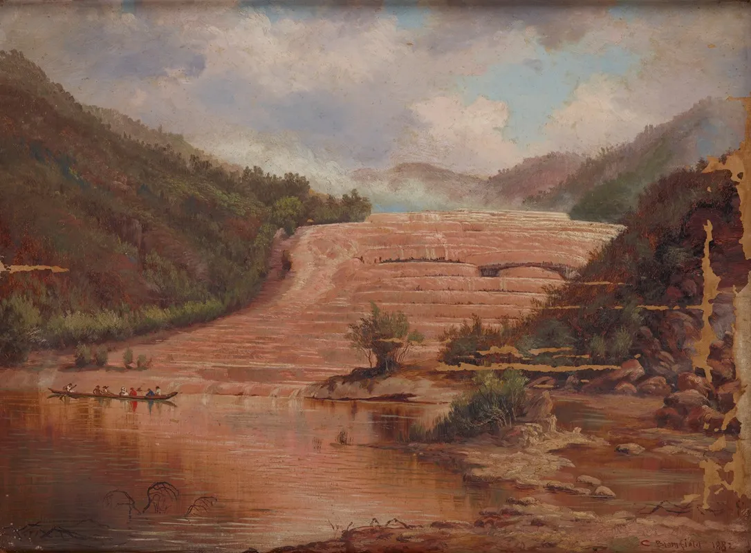 Pink Terraces 2 by Charles Blomfield - Canvas Print