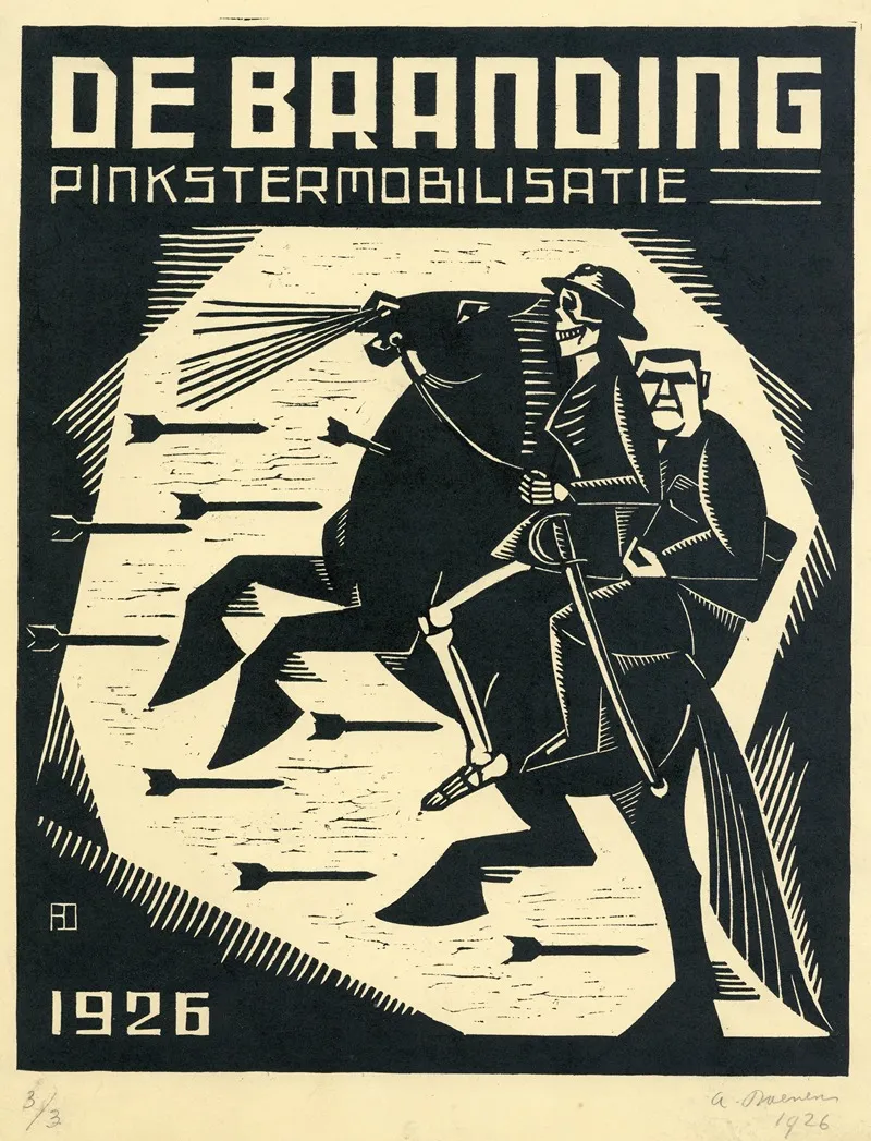 Pinkstermobilisatie by Albert Daenens - Canvas Print