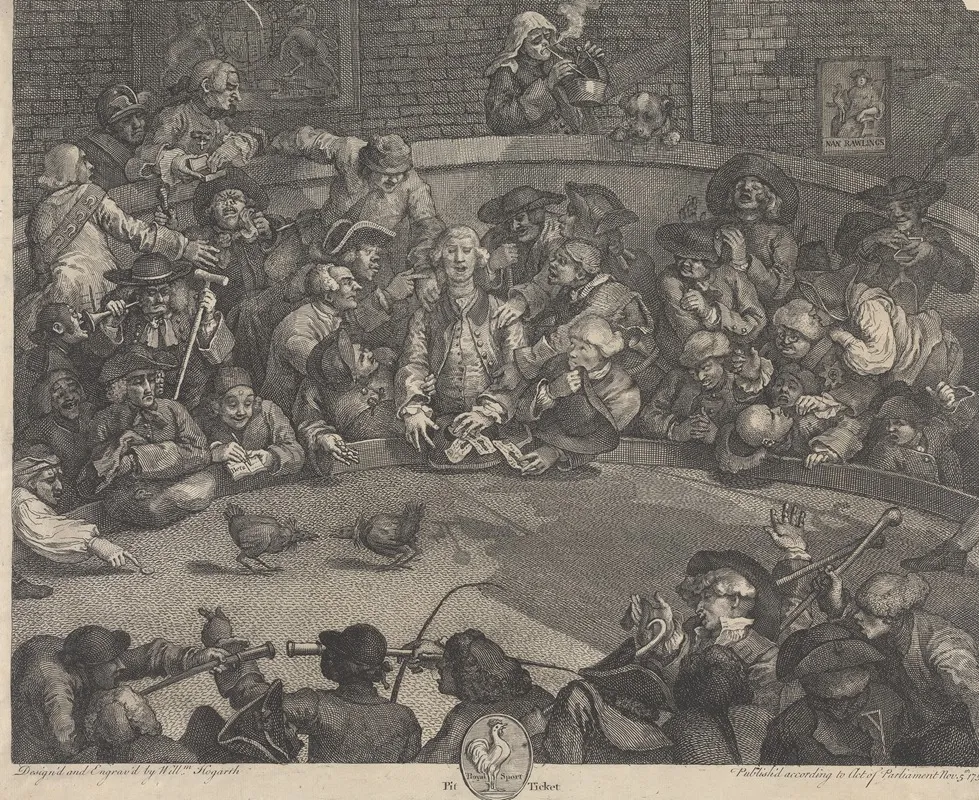 Pit Ticket by William Hogarth - Canvas Print