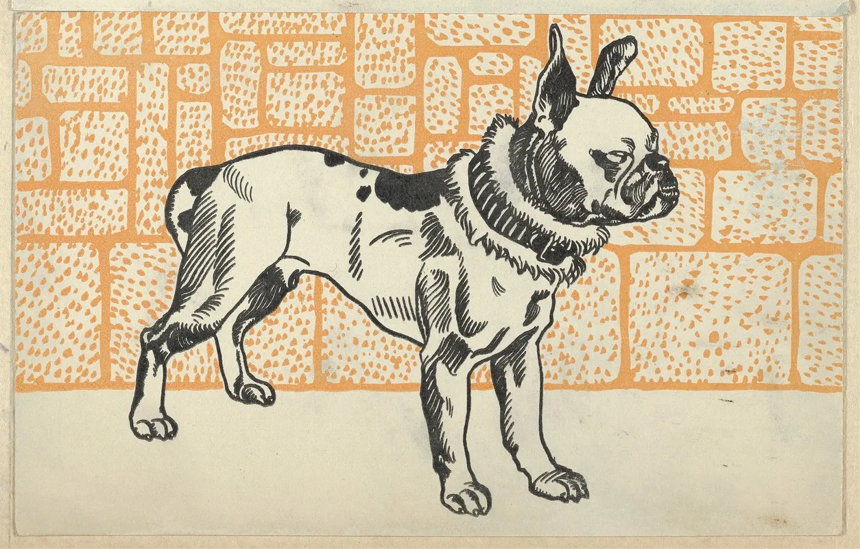 Pitbull Terrier by Moriz Jung - Canvas Print