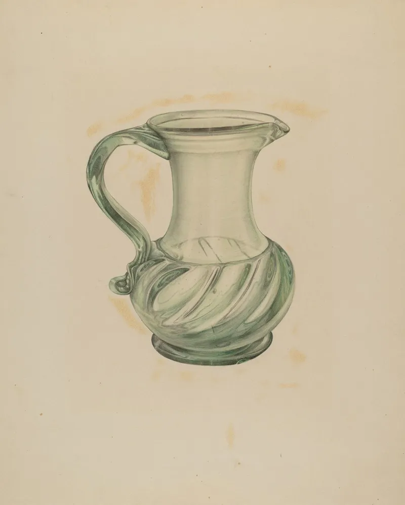 Pitcher 128 by Marie Mitchell - Canvas Print
