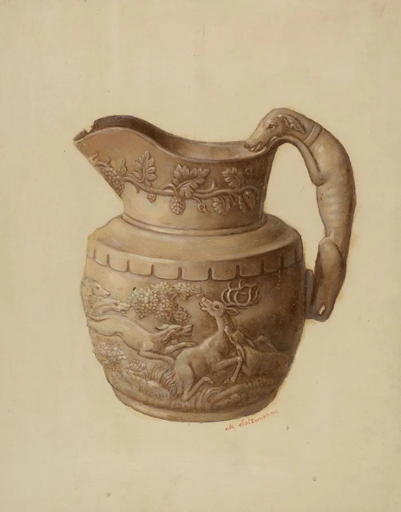 Pitcher 129 by Max Soltmann - Canvas Print