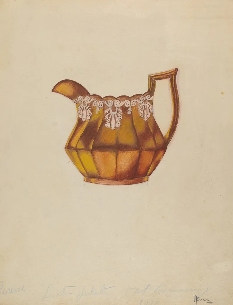 Pitcher 156 by Samuel O. Klein - Canvas Print
