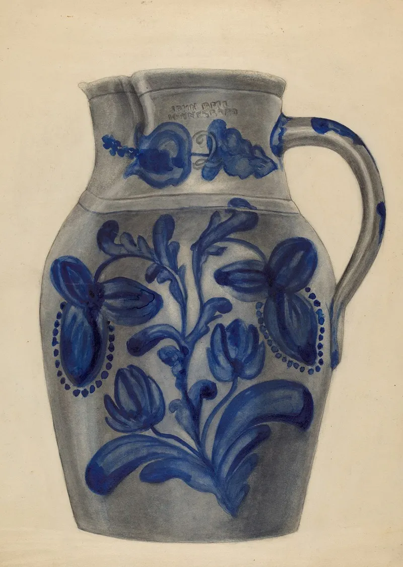 Pitcher 78 by Hedwig Emanuel - Canvas Print