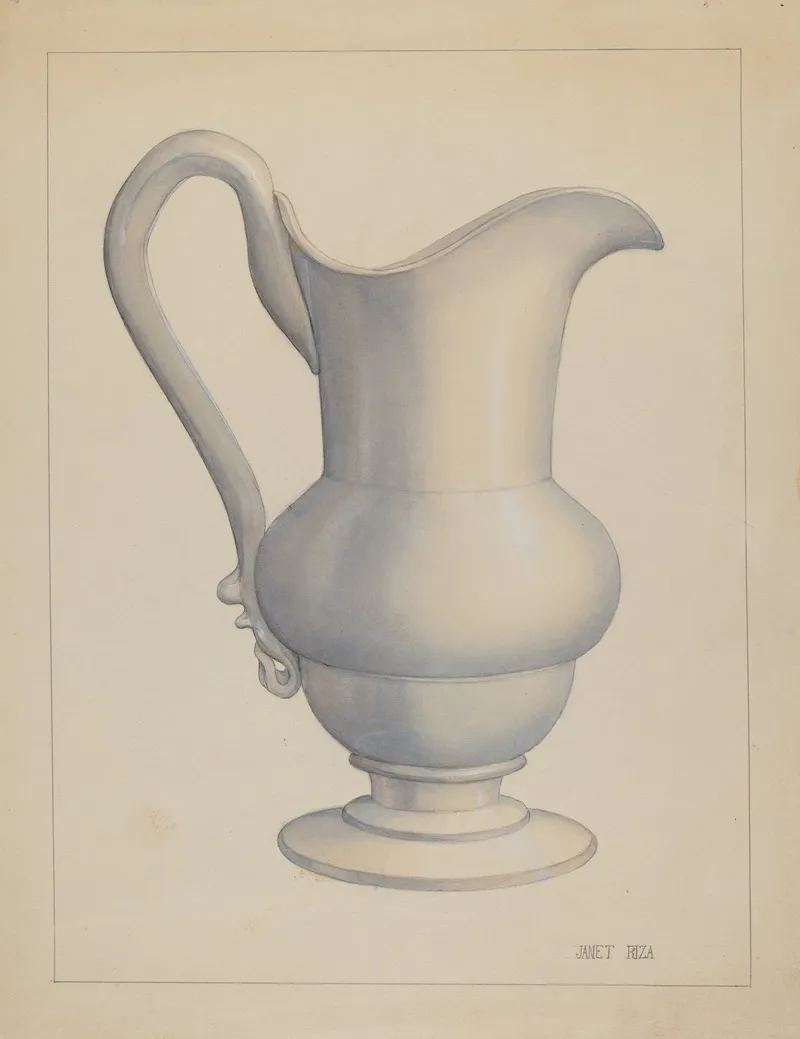Pitcher 88 by Janet Riza - Canvas Print