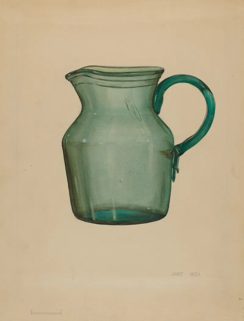 Pitcher 91 by Janet Riza - Canvas Print