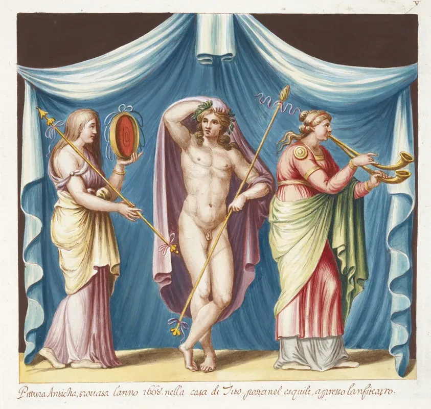 Pittura Anticha Trovata Lanno 1668 Nella Casa Di Tito