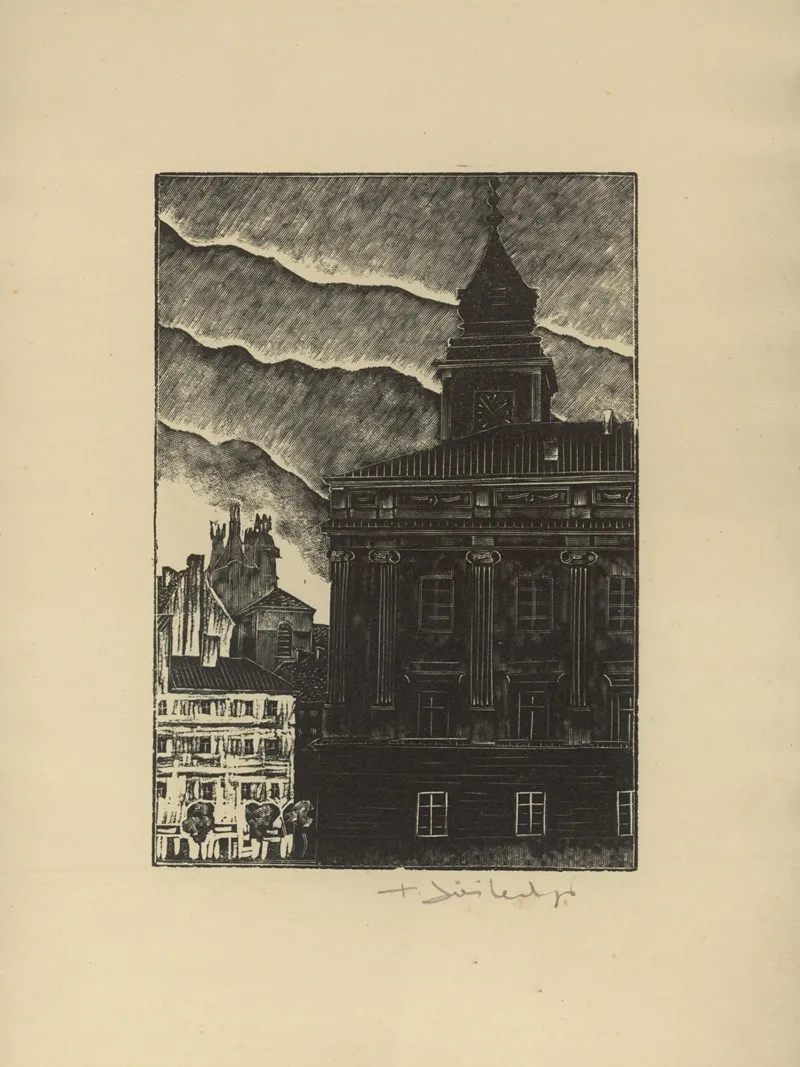 Plac Zamkowy 2 by Tadeusz Cieślewski - Canvas Print