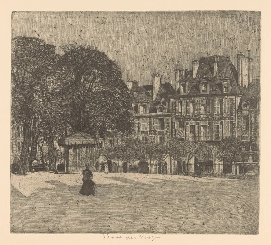 Place Des Vosges by Martin Monnickendam - Canvas Print