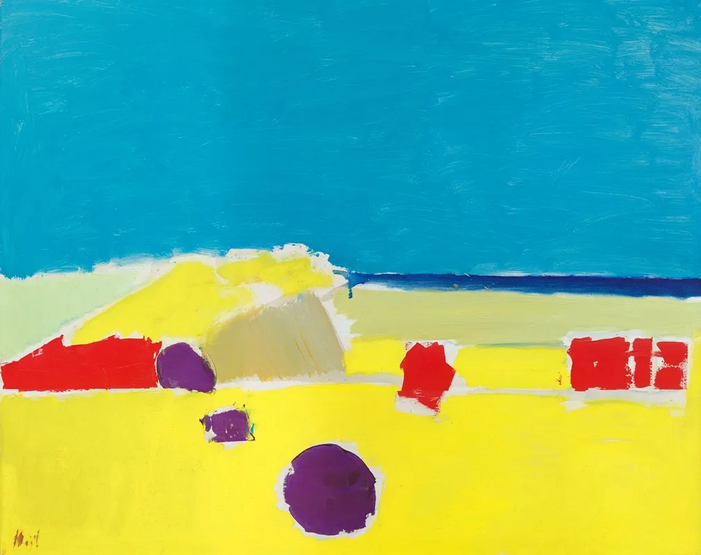 Plage A Agrigente by Nicolas De Staël - Canvas Print