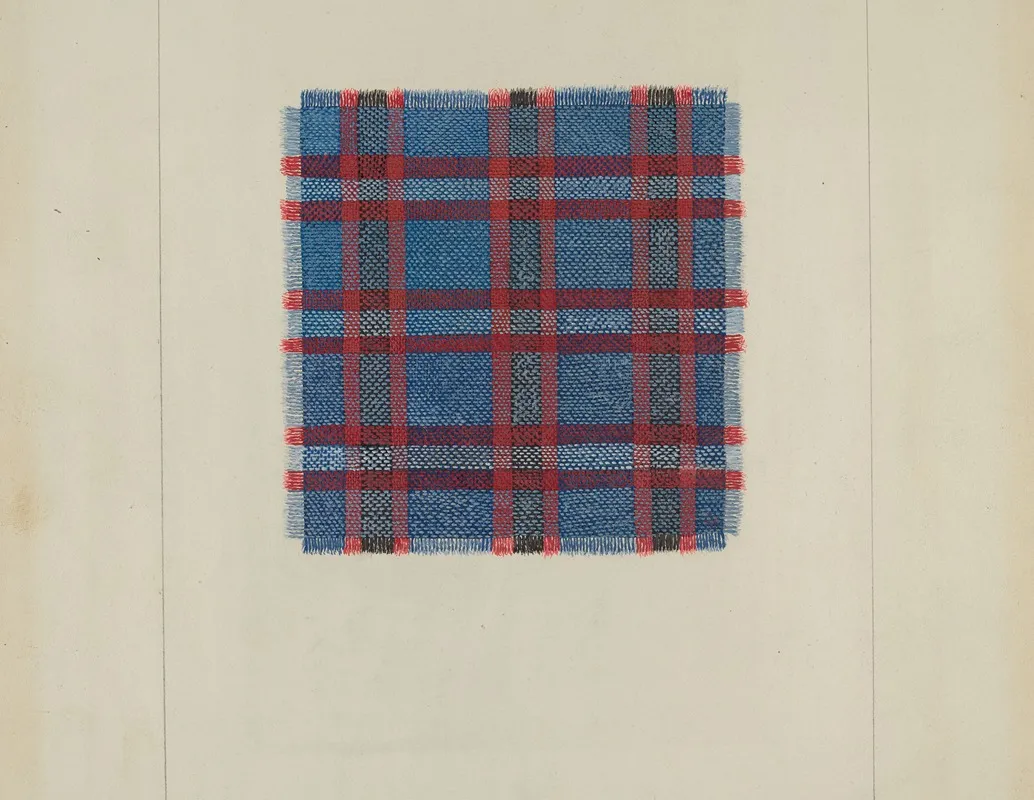 Plaid Homespun 2 by Frank J. Mace - Canvas Print