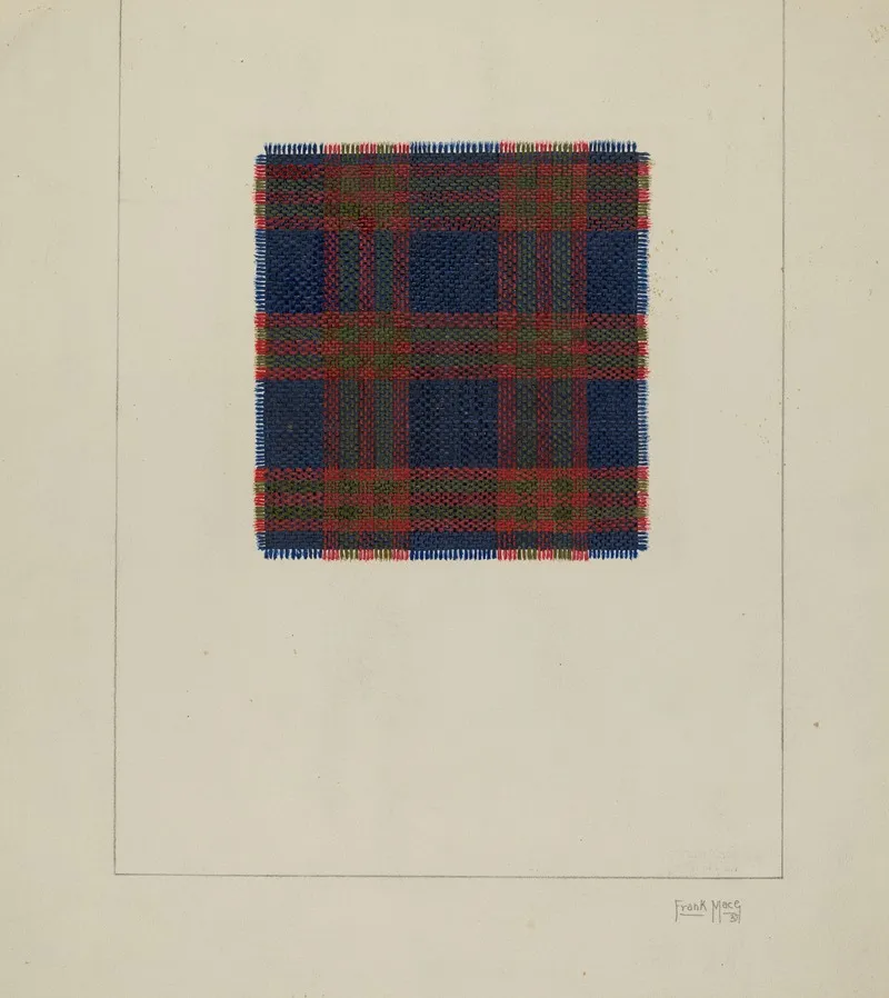 Plaid Homespun Cloth 2