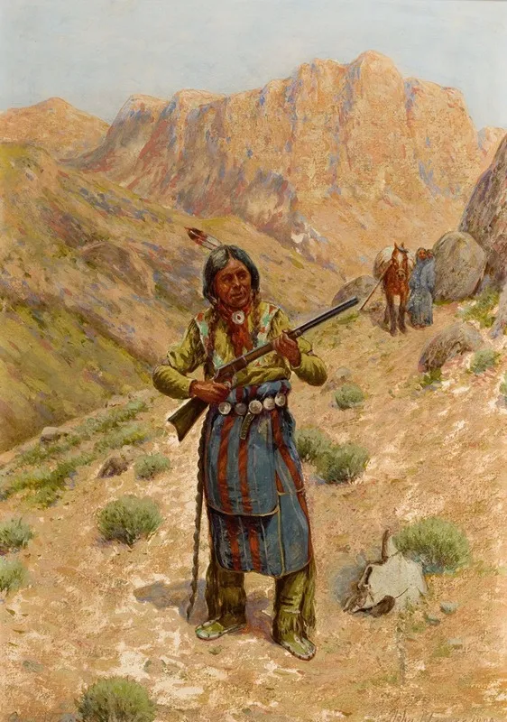 Plains Indian With Rifle