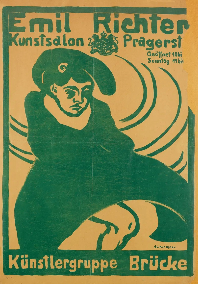Plakat Emil Richter Kunstlergruppe Brucke