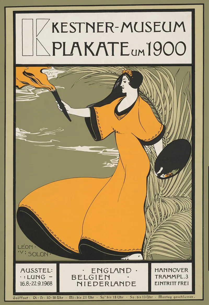 Plakat Um 1900