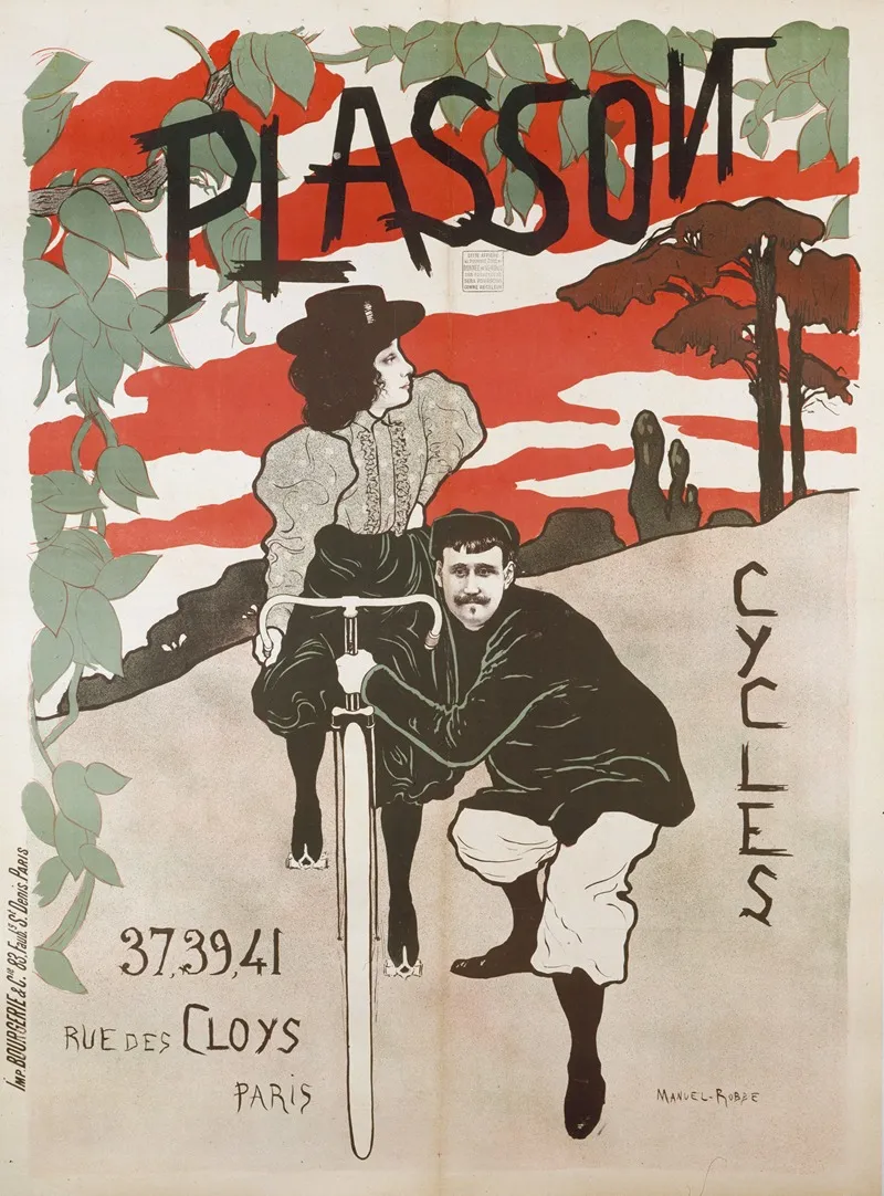 Plasson Cycles by Manuel Robbe - Canvas Print