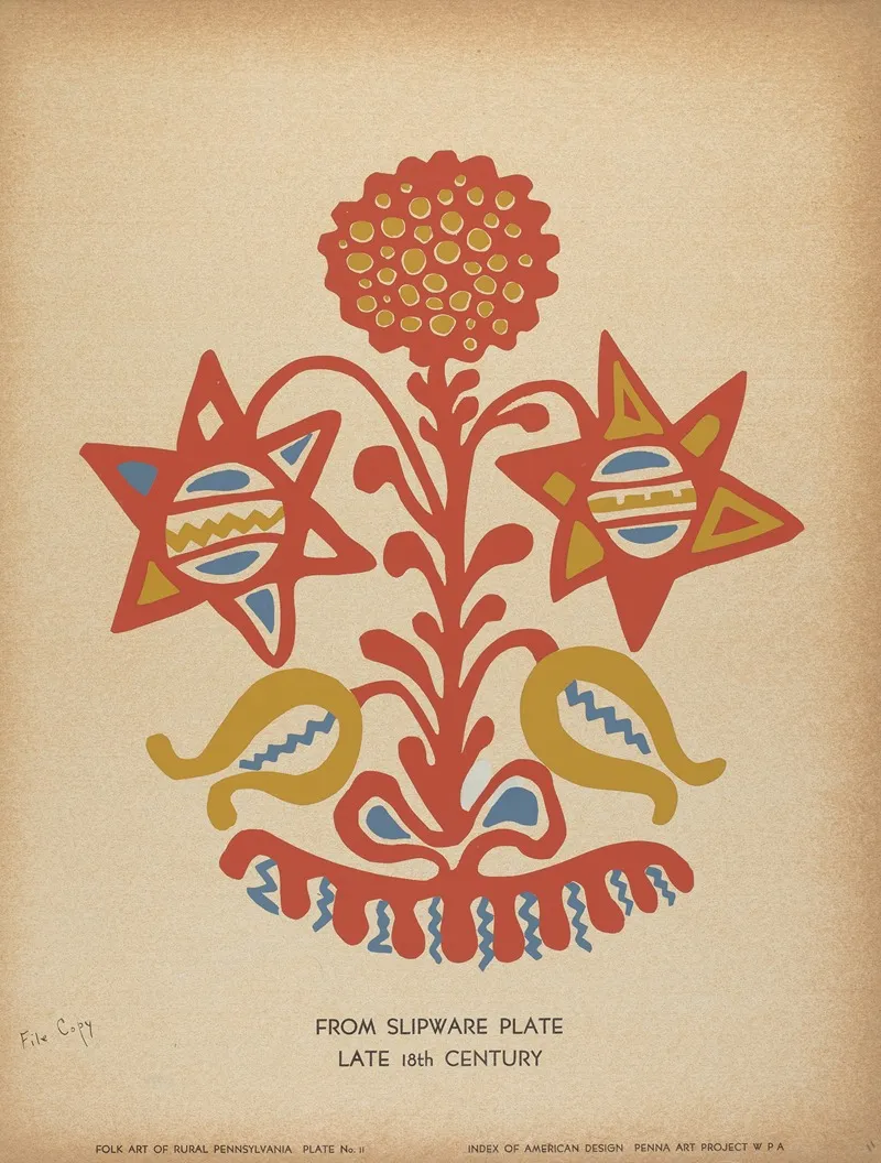 Plate 11 From The Portfolio Folk Art Of Rural Pennsylvania 2