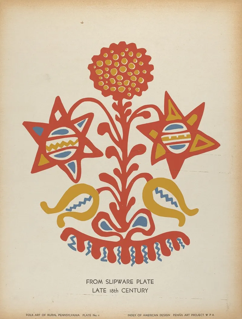 Plate 11 From The Portfolio Folk Art Of Rural Pennsylvania