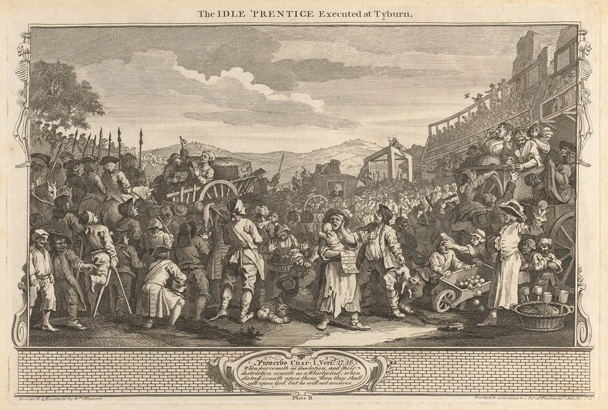 Plate 11 The Idle Prentice Executed At Tyburn