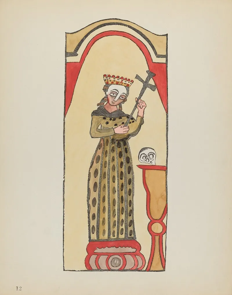 Plate 12 Saint Rita From Portfolio Spanish Colonial Designs Of New Mexico 2