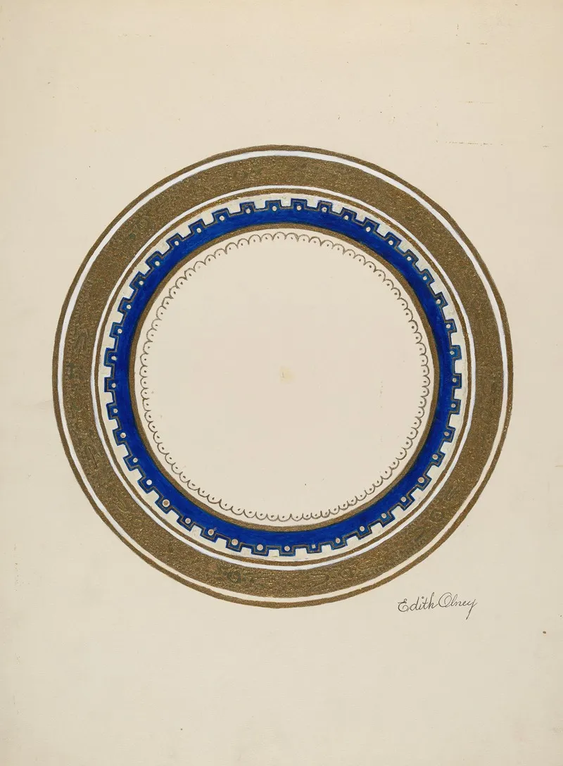 Plate 13 by Edith Olney - Canvas Print