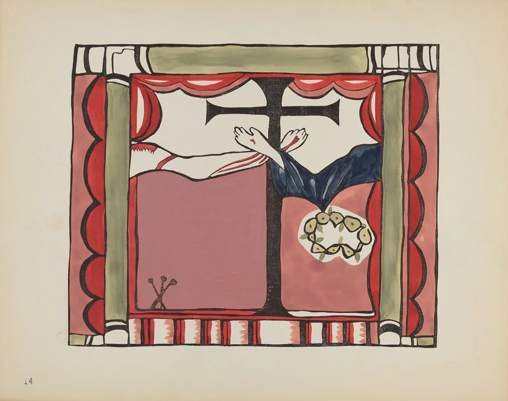 Plate 14 Main Altarpiece Chimayo From Portfolio Spanish Colonial Designs Of New Mexico 2